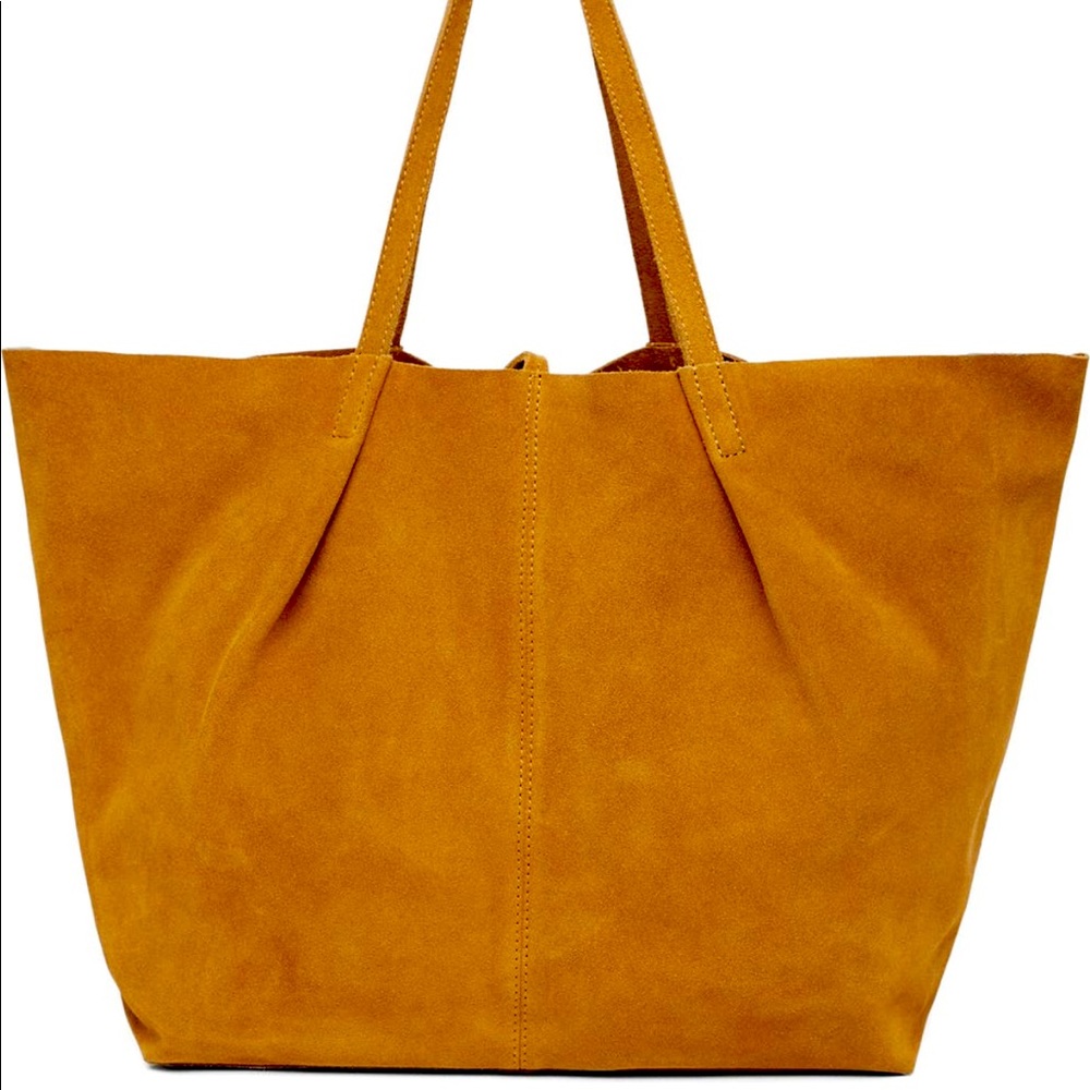 Mango Leather Shopper